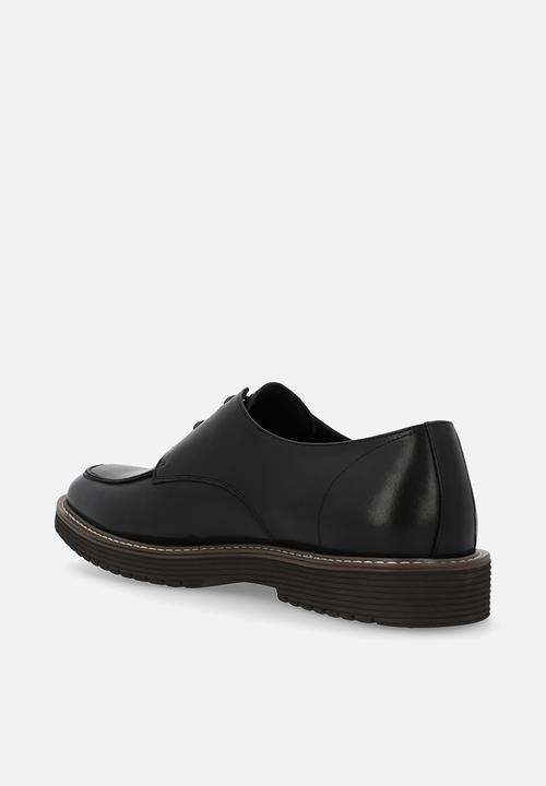 POLO - SPLIT TOE GIBSON LACE UP - BLACK