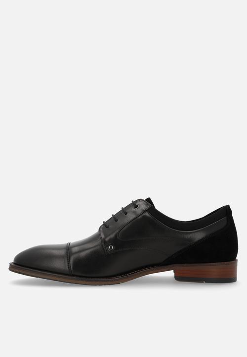 POLO - PERFORATED GIBSON LACE UP - BLACK