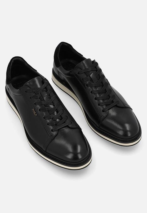 POLO - SMOOTH LEATHER FORMAL SNEAKER - BLACK