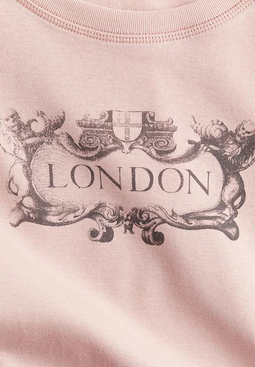 H&M - Printed T-shirt - apricot/the british museum