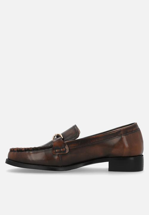 POLO - Leather horsebit loafer - brown