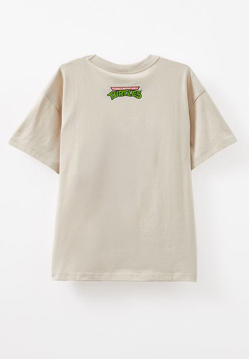 Cotton On - Licensed drop shoulder short sleeve tee - lcn nic rainy day/tmnt team