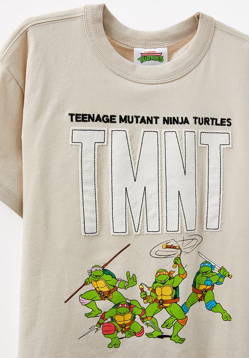 Cotton On - Licensed drop shoulder short sleeve tee - lcn nic rainy day/tmnt team