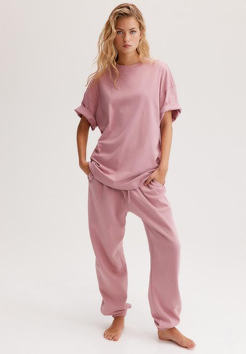 H&M - Oversized T-shirt - dusty pink