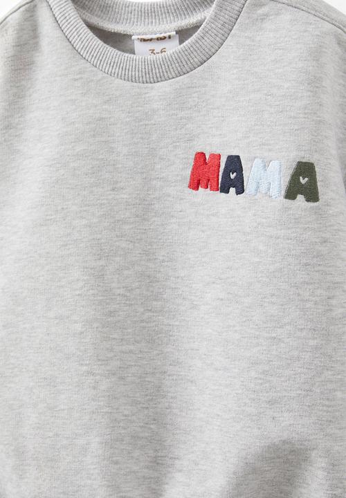 Cotton On - Riley sweater - cloud marle/mama