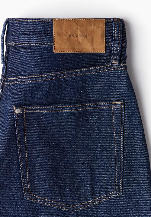 H&M - Barrel high jeans - dark denim blue