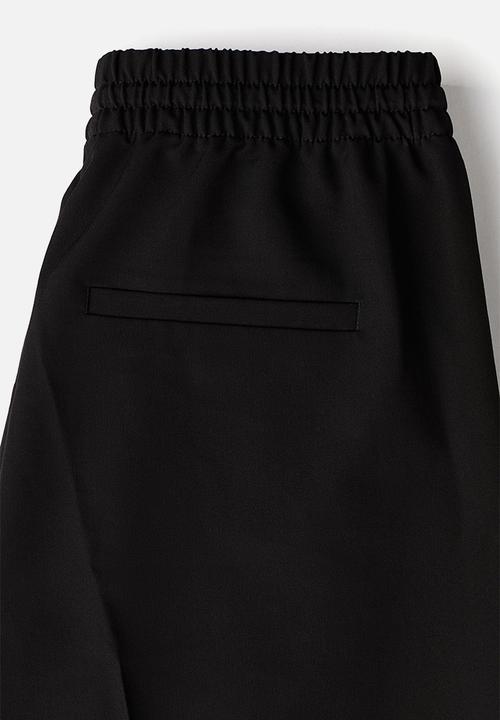 H&M - Tailored drawstring trousers - black
