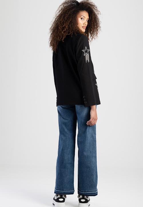 SISSY BOY - Bling It On: Blazer With Bling Details - Charcoal