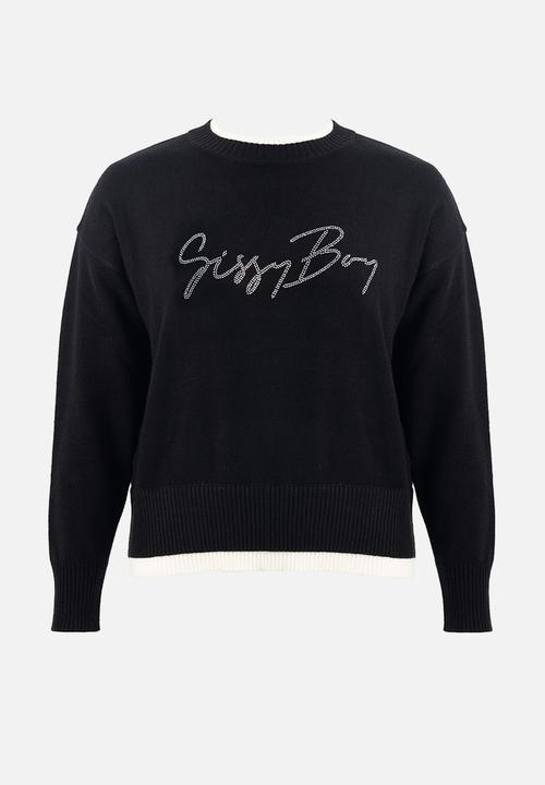 SISSY BOY - BECKETT: Basic Knit Sweater - Black