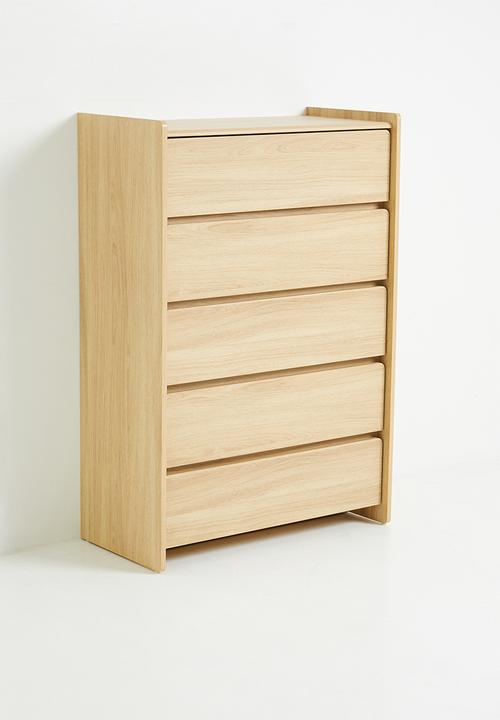 Sixth Floor - Eco 5 drawer chest - natural