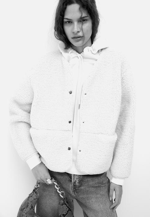 H&M - Teddy jacket - beige