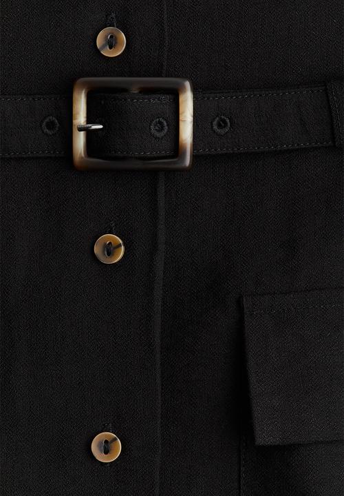 H&M - Belted cargo dress - black