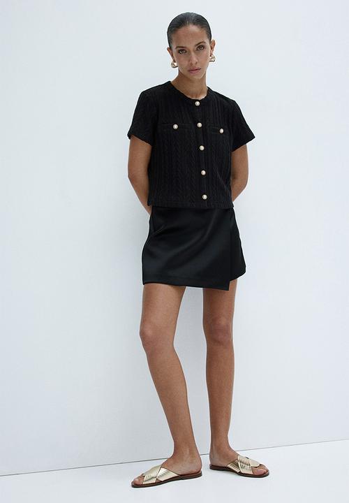 H&M - Cable-knit cardigan - black