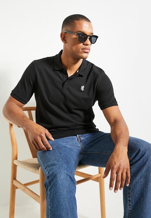 Pringle of Scotland - Pringle austyn pima pique golfer - black 