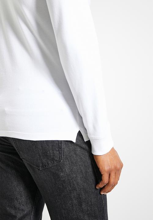 Levi’s® - Long sleeve slim housemark polo - bright white