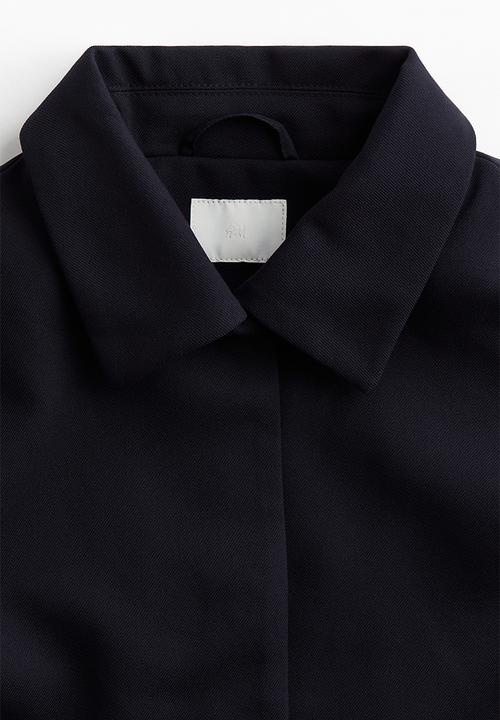 H&M - Collared jacket - navy blue