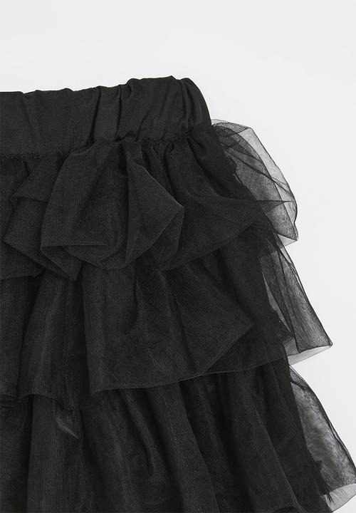 Pop Candy - Tiered tutu skirt - black