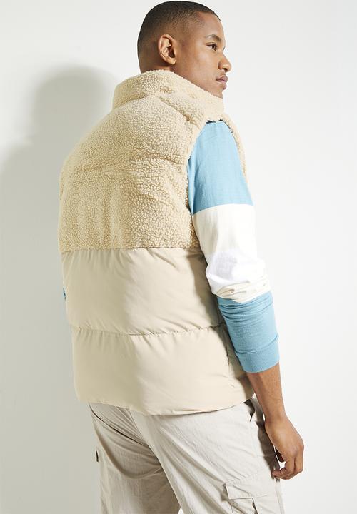 Brave Soul - Borg Lux Gilet- Stone