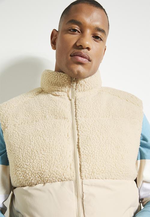 Brave Soul - Borg Lux Gilet- Stone