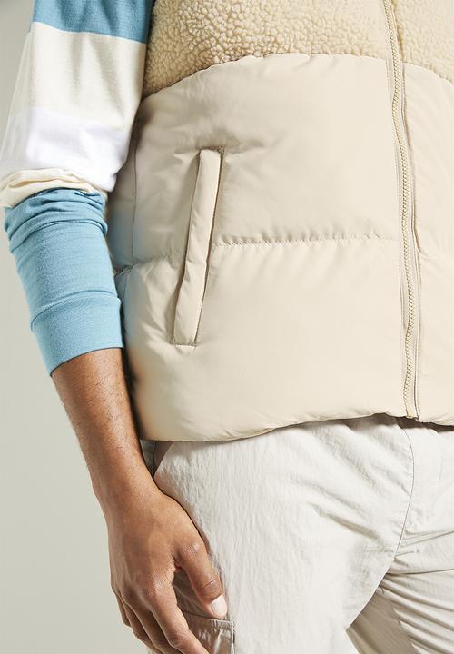 Brave Soul - Borg Lux Gilet- Stone