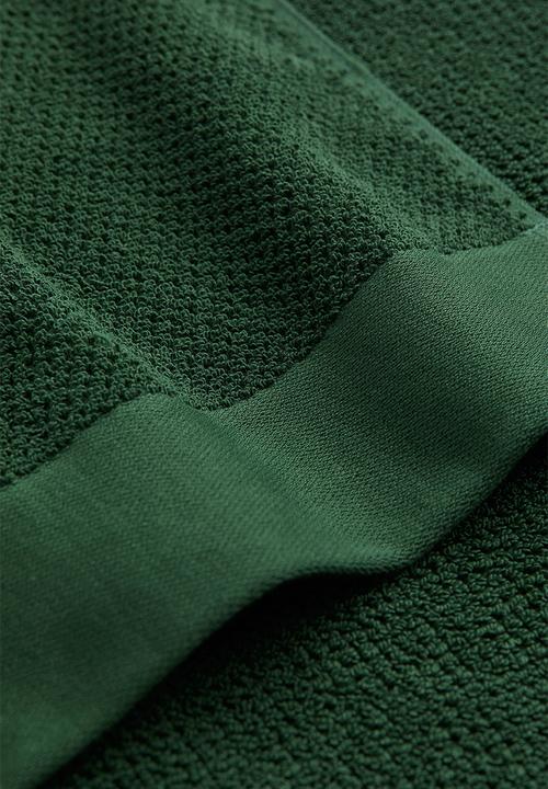H&M - 2-pack cotton terry guest towels - green