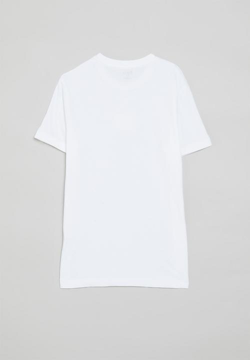 POLO - Boys thabang printed short sleeve tee - white