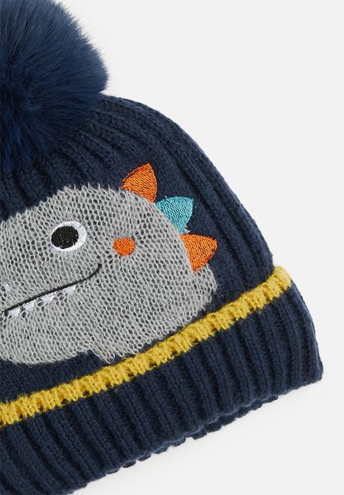 Pop Candy - Applique beanie-navy blue