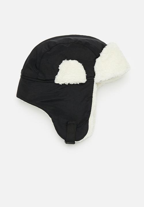Pop Candy - Shearling hat-black