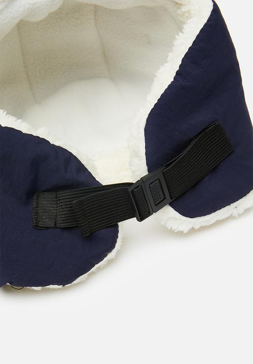 Pop Candy - Shearling hat-navy blue