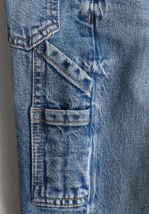 H&M - Relaxed fit carpenter trousers - denim blue