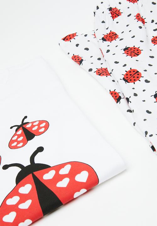 Pop Candy - Pj set - white & red
