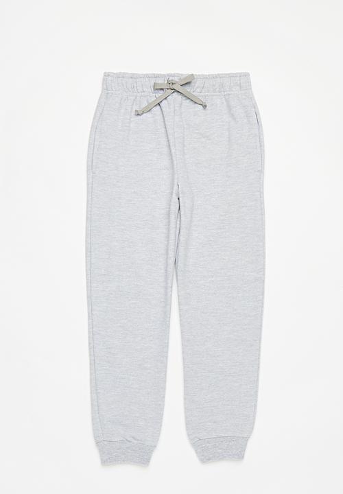 Pop Candy - 2 Pack jogger - grey mel & dusty pink