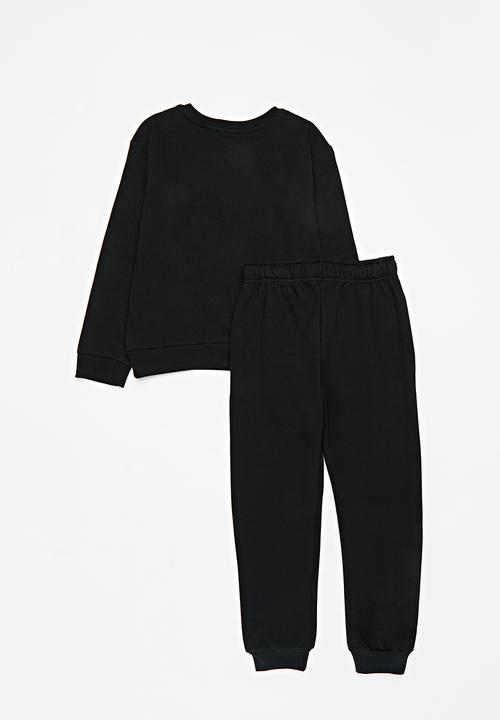 Pop Candy - Plain tracksuit set -black