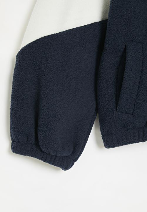 Pop Candy - Colour block sweater - blue & white