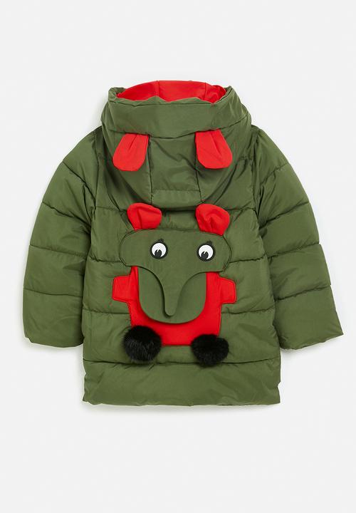 Pop Candy - Hooded puffer jacket - green