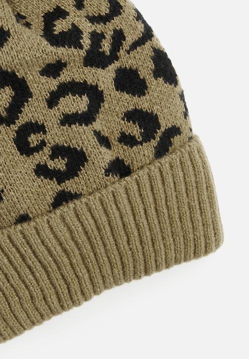 Pop Candy - Leopard print beanie-multi