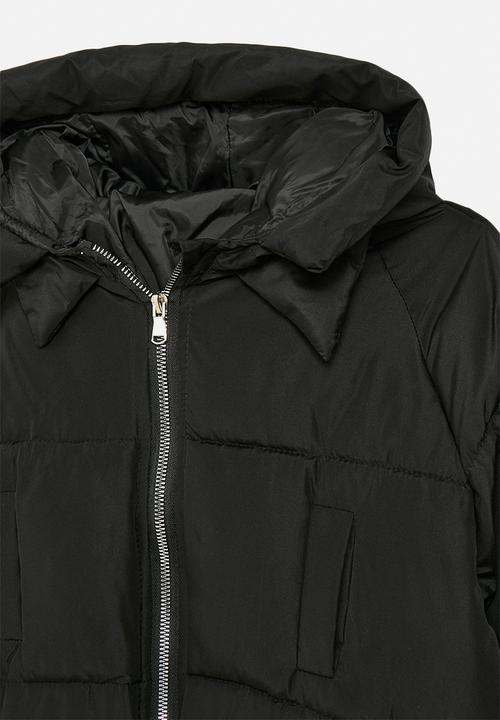 Pop Candy - Hooded puffer jacket - black