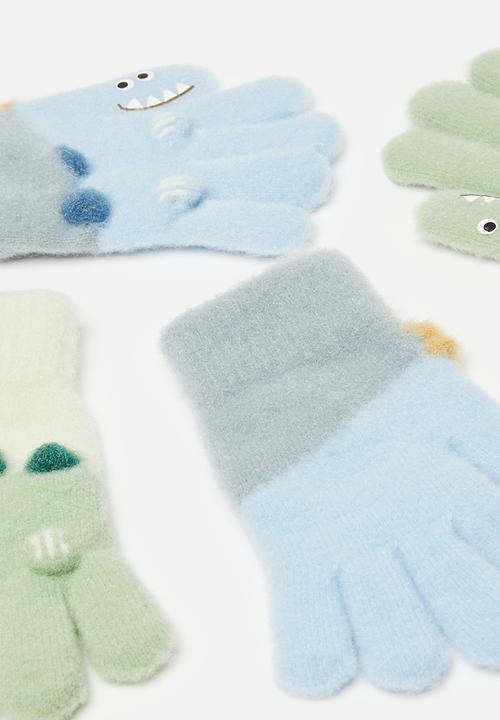 Pop Candy - 2 pack hand gloves set-blue & green