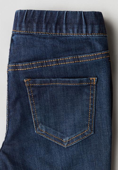 H&M - Embellished denim jeggings - blue