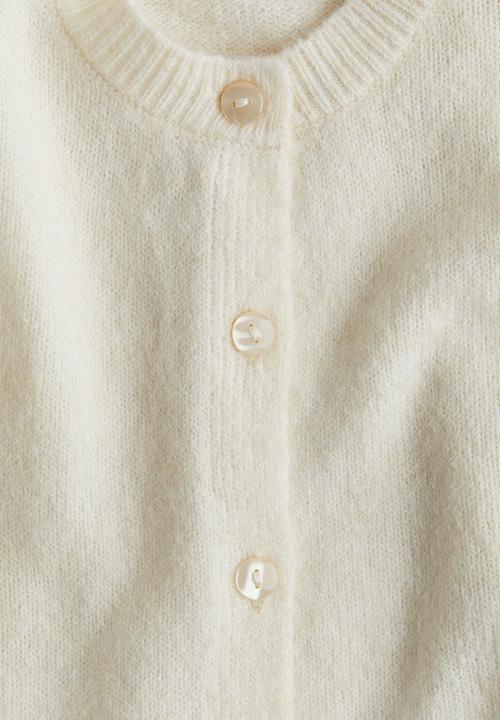 H&M - Fine-knit cardigan - cream