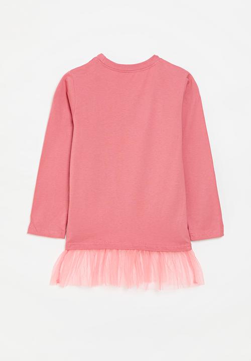 Pop Candy - Combo crew neck tee - pink