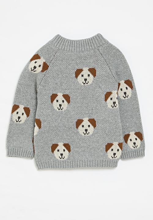 Pop Candy - Printed knit jersey - grey