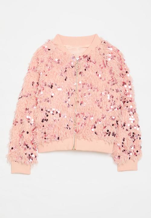 Pop Candy - Sequined bomber jacket - pink