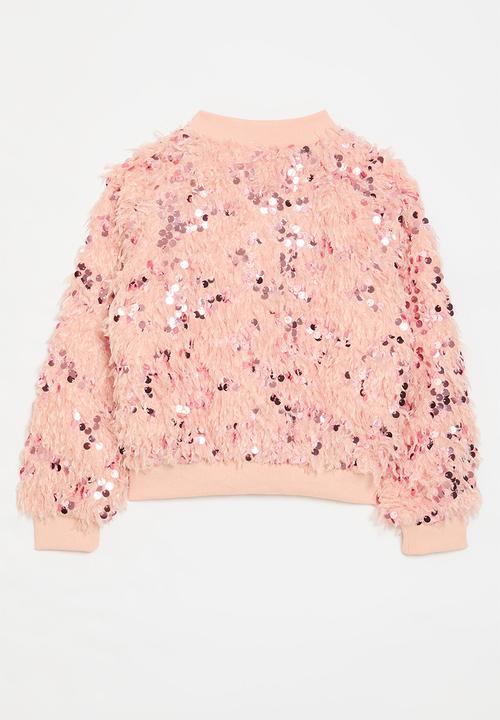 Pop Candy - Sequined bomber jacket - pink