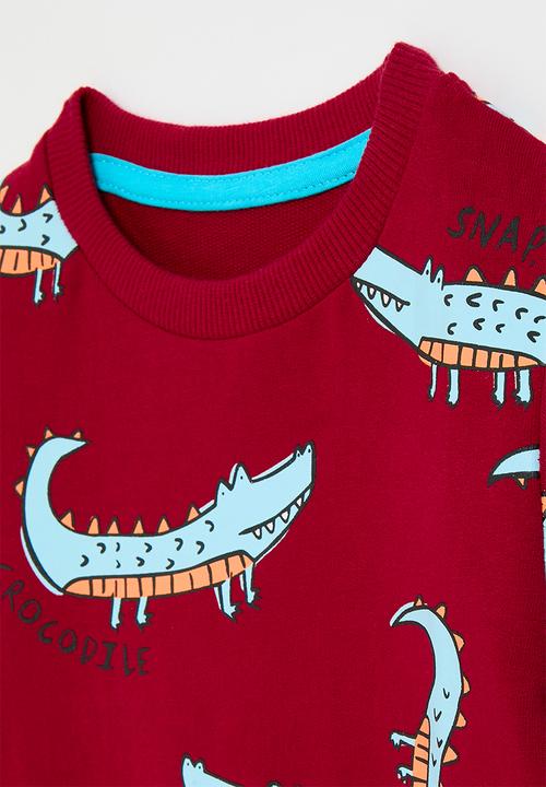Pop Candy - Printed sweat top - red