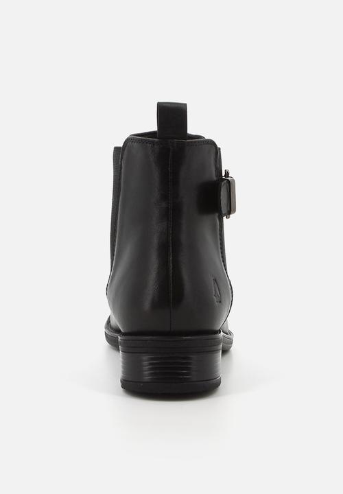 Hush Puppies - Annika Ankle  - Black leather