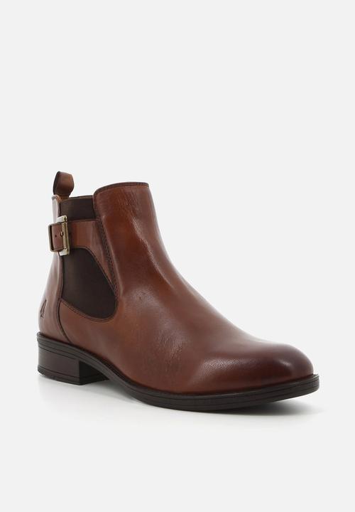 Hush Puppies - Annika Ankle  - Brown leather