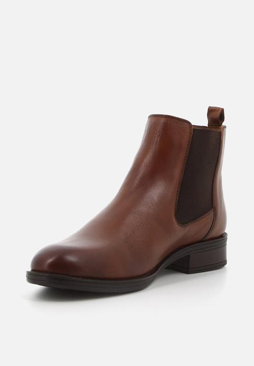 Hush Puppies - Annika Ankle  - Brown leather