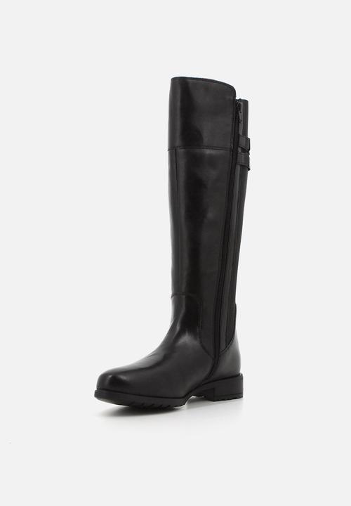 Hush Puppies - Arla Riding  - Black leather