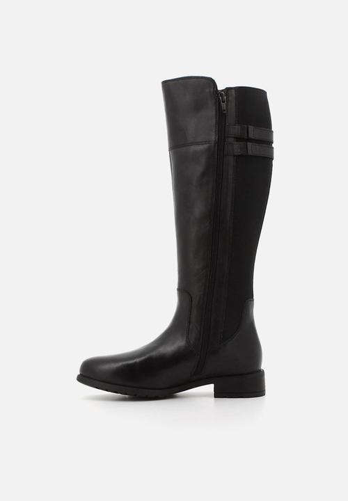 Hush Puppies - Arla Riding  - Black leather